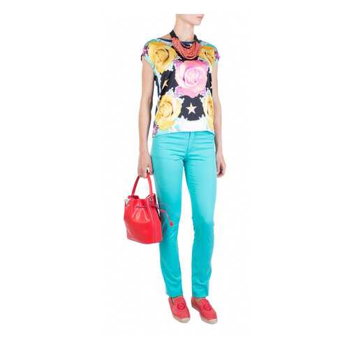 Брюки женские AMEDEO FERRANTE 84945 голубые 40 IT в Pull and Bear