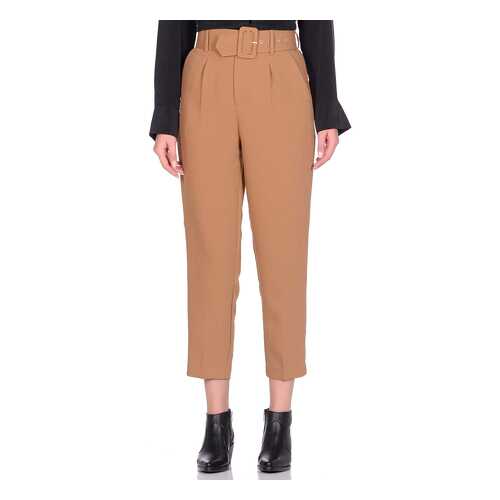 Брюки женские Modis M201W00337 бежевые 46 RU в Pull and Bear