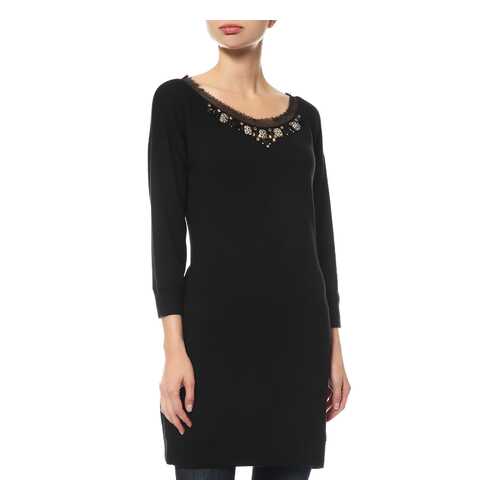 Джемпер женский Via Delle Perle 7107/136 черный 44 IT в Pull and Bear