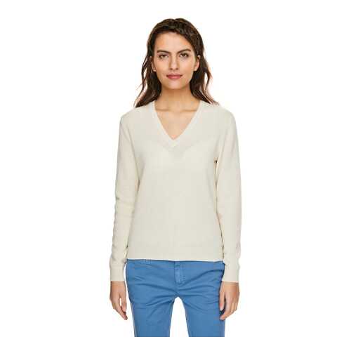 Пуловер женский United Colors of Benetton 20A_1002D4488 белый XS в Pull and Bear