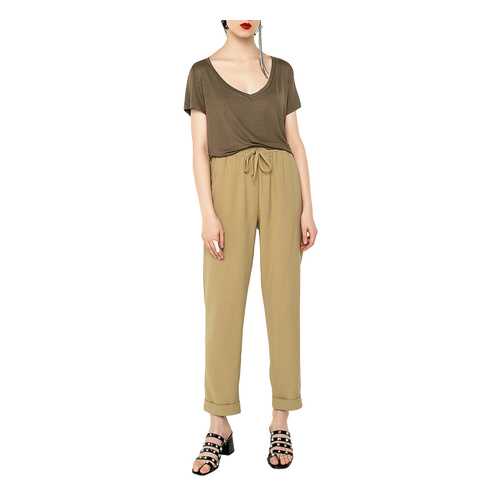 Футболка женская befree 2021300460 зеленая M в Pull and Bear