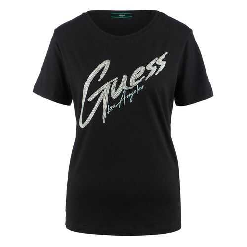 Футболка женская Guess W0YI0H-K46D1 черная L в Pull and Bear