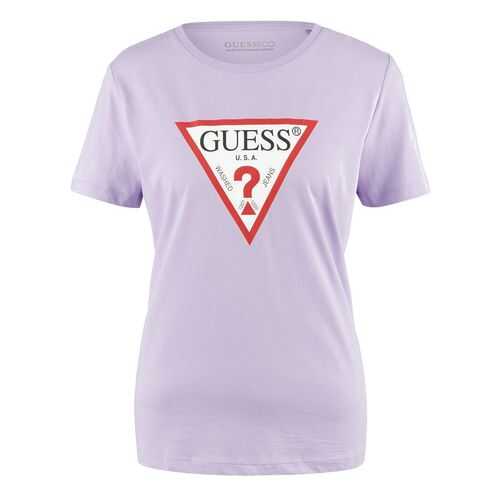 Футболка женская Guess W0YI57-K8HM0 фиолетовая L в Pull and Bear