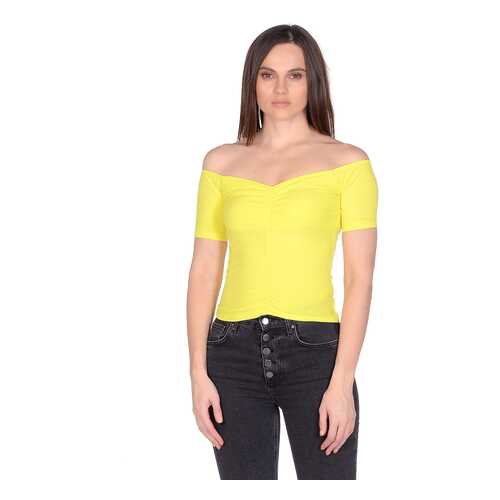 Футболка женская Modis M201W00646 желтая 42/ 44 RU в Pull and Bear