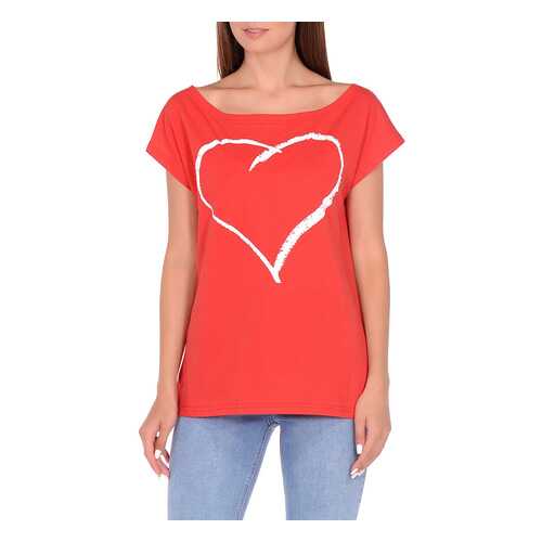 Футболка женская Rocawear R031876 красная XS в Pull and Bear