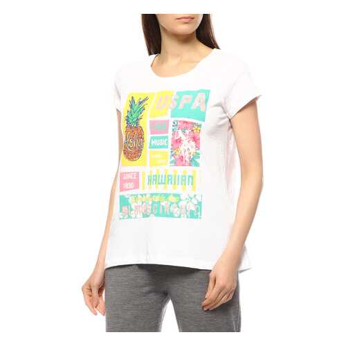 Футболка женская U.S. POLO Assn. G082GL0110GENRO белая S в Pull and Bear