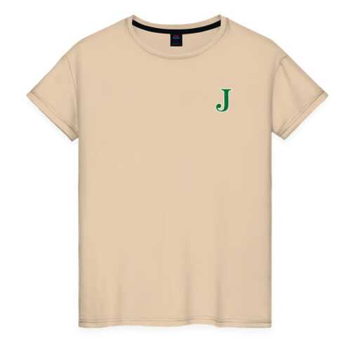 Футболка женская ВсеМайки 1945425 бежевая XXL в Pull and Bear