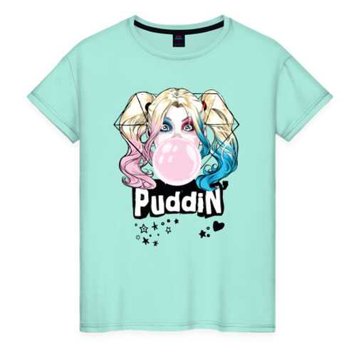 Футболка женская ВсеМайки 2003723 зеленая XXXL в Pull and Bear