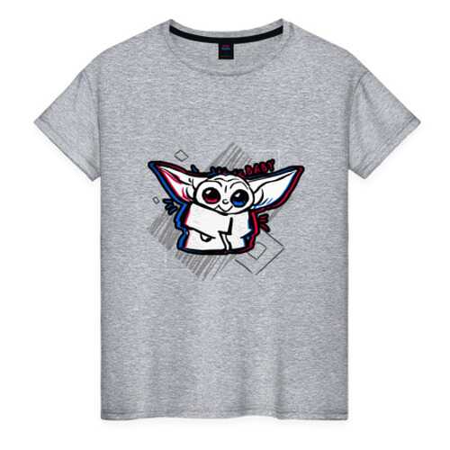 Футболка женская ВсеМайки 2147273 серая XXXL в Pull and Bear