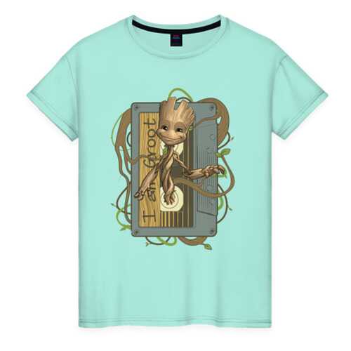 Футболка женская ВсеМайки 2166493 зеленая M в Pull and Bear