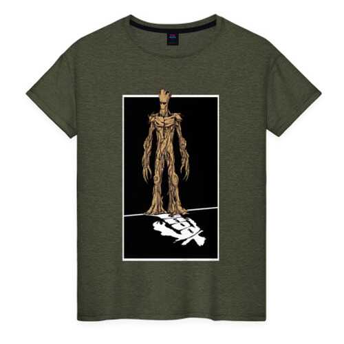 Футболка женская ВсеМайки 2166519 хаки XL в Pull and Bear