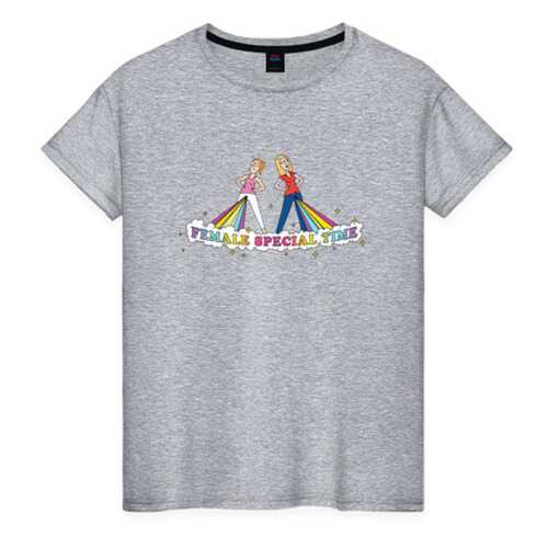 Футболка женская ВсеМайки 2461233 серая XL в Pull and Bear