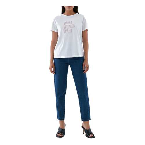 Футболка женская ZARINA 327511412 белая XL в Pull and Bear