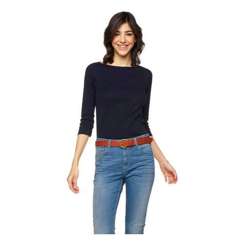 Лонгслив женский United Colors of Benetton 3GA2E16A1_016 синий L в Pull and Bear