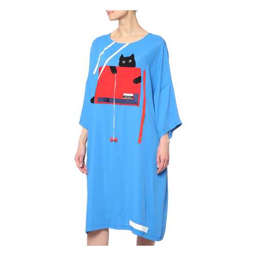 Платье женское Adzhedo 41690 голубое L в Pull and Bear