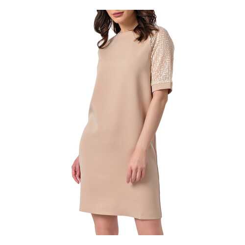 Платье женское Fly 736-07 бежевое 40 RU в Pull and Bear