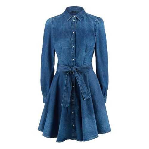 Платье женское Guess W0YK32-D3YR3 синее S в Pull and Bear