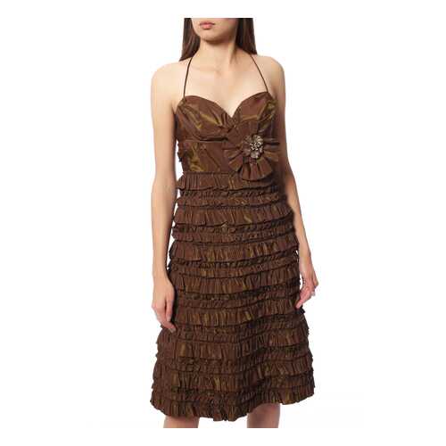 Платье женское JS Collections 5853698 коричневое 6 US в Pull and Bear
