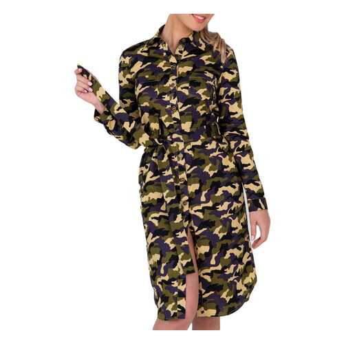 Платье женское LookLikeCat 01.044.25.339 зеленое 46 RU в Pull and Bear