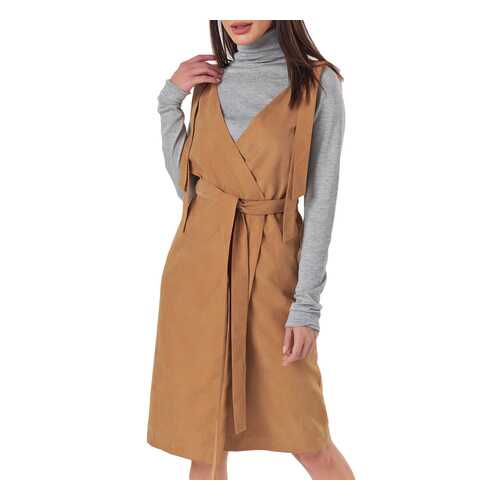 Сарафан женский Fly 8111-06 коричневый 48 RU в Pull and Bear