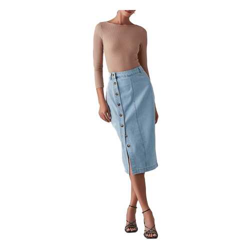 Юбка женская LOVE REPUBLIC 0357430230/ голубая 46 в Pull and Bear