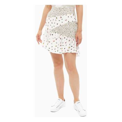 Юбка женская Vero Moda 10217863 birch белая/разноцветная L в Pull and Bear