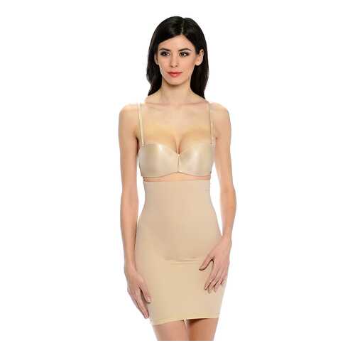 Юбка женская YSABEL MORA 19622-1 бежевая XL в Pull and Bear